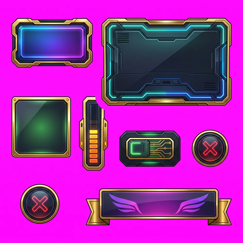 Generated GUI sheet for an aura rolling RNG game with rarity tiers up to secret