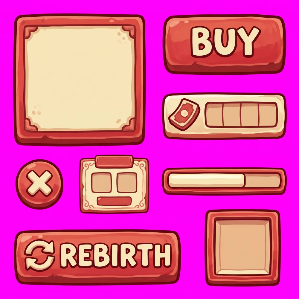 Generated GUI sheet for a pizzeria tycoon where you expand from a food truck to a skyscraper