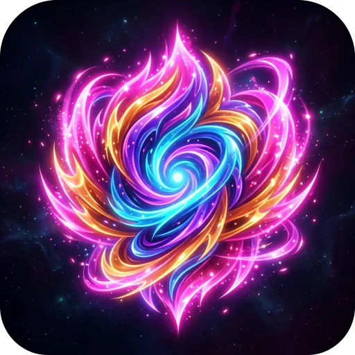 Matching 512 pixel game icon for an aura rolling RNG game with glowing rarity auras