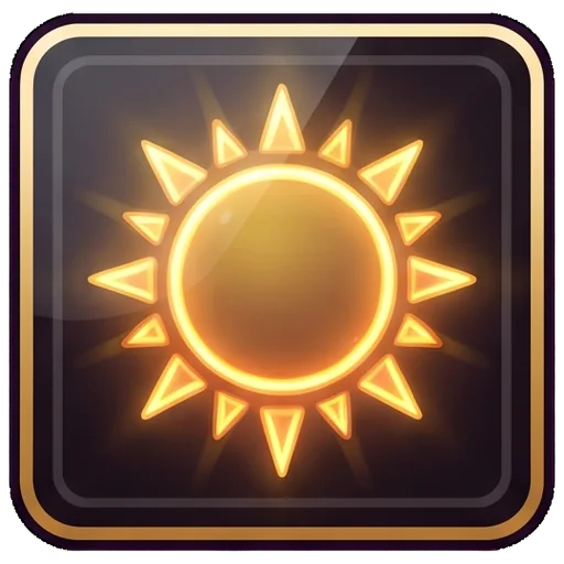 sun aura icon, rng pack