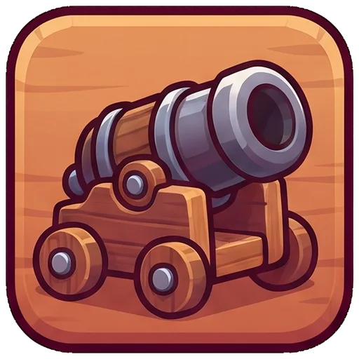 cannon icon, tower defense pack