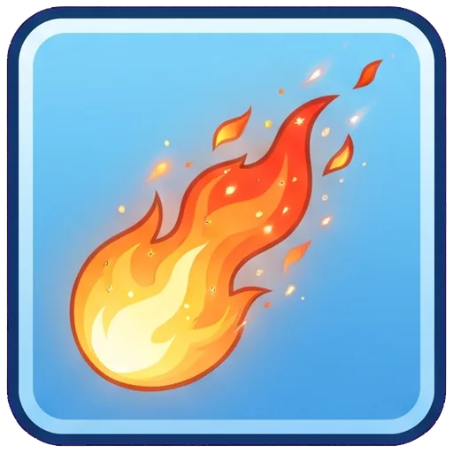 fire trail icon, obby pack