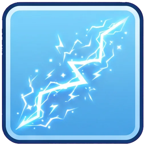 lightning trail icon, obby pack