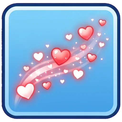 heart trail icon, obby pack